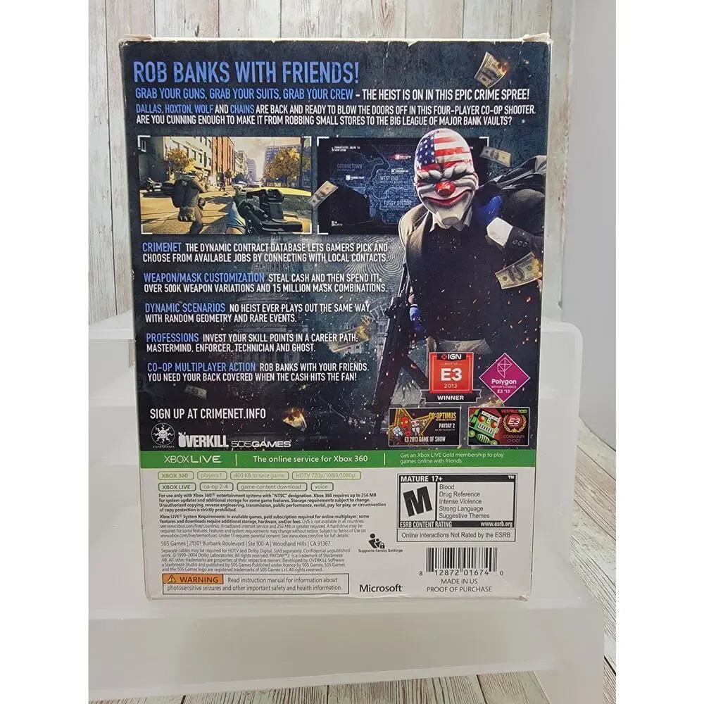 Xbox payday collector